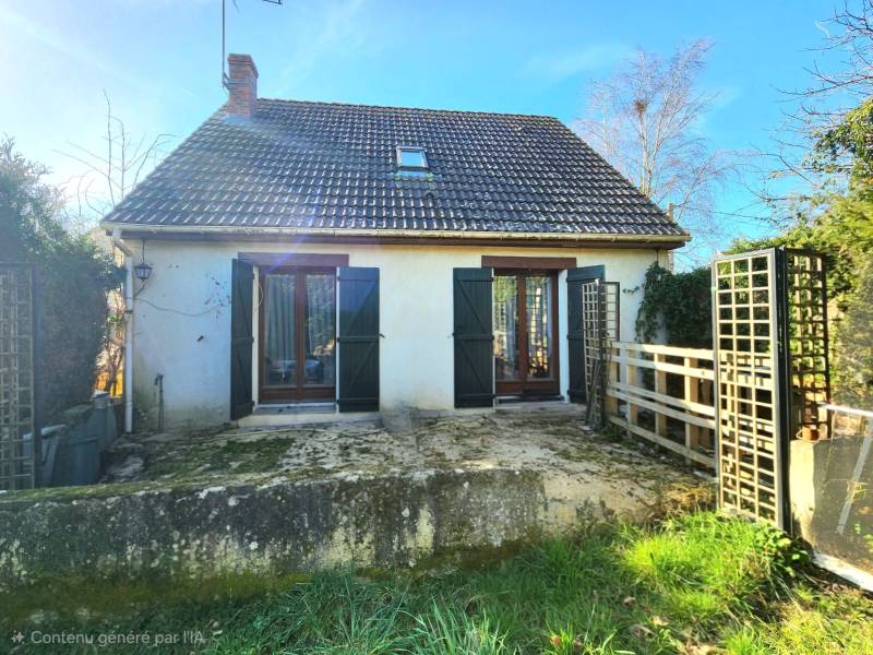 Grand jardin arboré avec maison à vendre au Vaudreuil (27100)