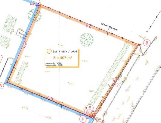 Terrain plat viabilisé de 407m² à INCARVILLE au calme entre Louviers et Val de Reuil proche A13 libre de constructeur