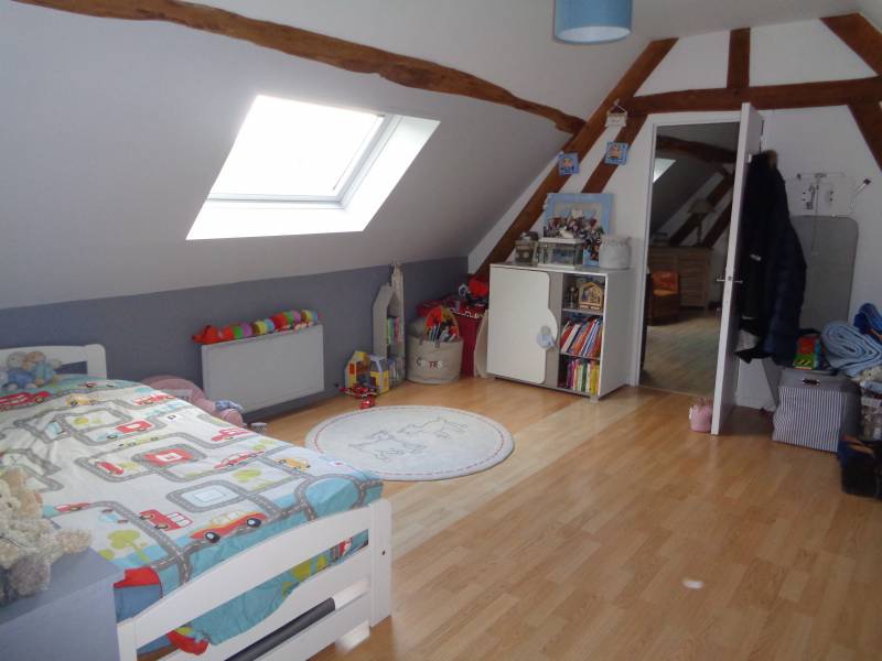 en vente maison ancienne rénovée avec chambres à l'étage à fontaine heudebourg 27490