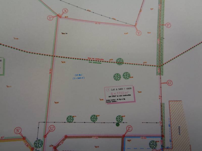 A vendre terrain à bâtir de 1722 m² environ, libre de constructeur, sur l'axe Louviers/Evreux, sur la commune d'Heudreville sur Eure (27400)