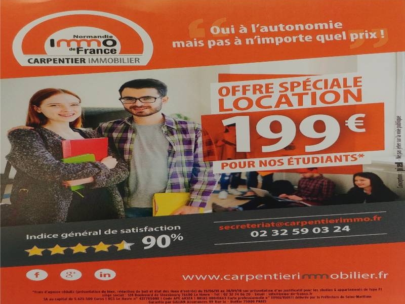 OFFRE SPECIALE LOCATION ETUDIANTE